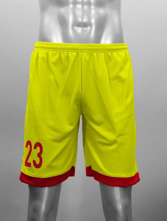 縫製オーダーパンツ01 黄色｜バレーボールユニフォーム作成・デザイン 